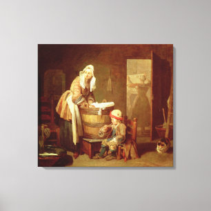The Laundry Woman Canvas Print