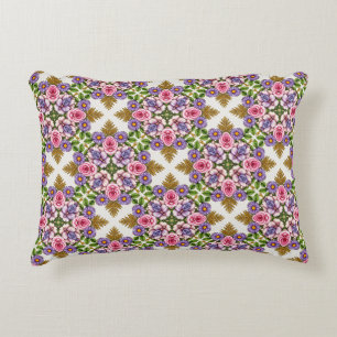 The Lavender Treasury Vintage Floral Medallion Decorative Cushion
