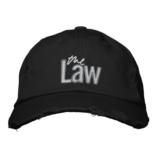 The Law - Embroidered Cap - Black (Front)