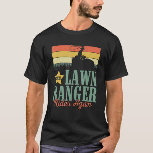 The Lawn Ranger Vintage Mowing Mow Retro Gardening T-Shirt