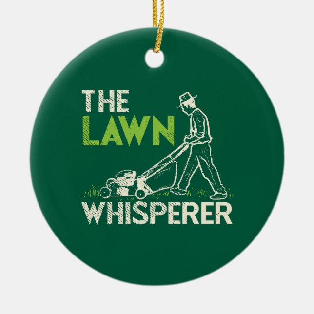 The Lawn Whisperer Ceramic Tree Decoration (Front)