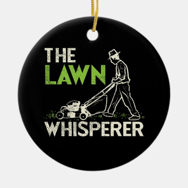 The Lawn Whisperer Ceramic Tree Decoration (Front)