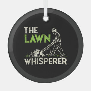The Lawn Whisperer  Glass Tree Decoration