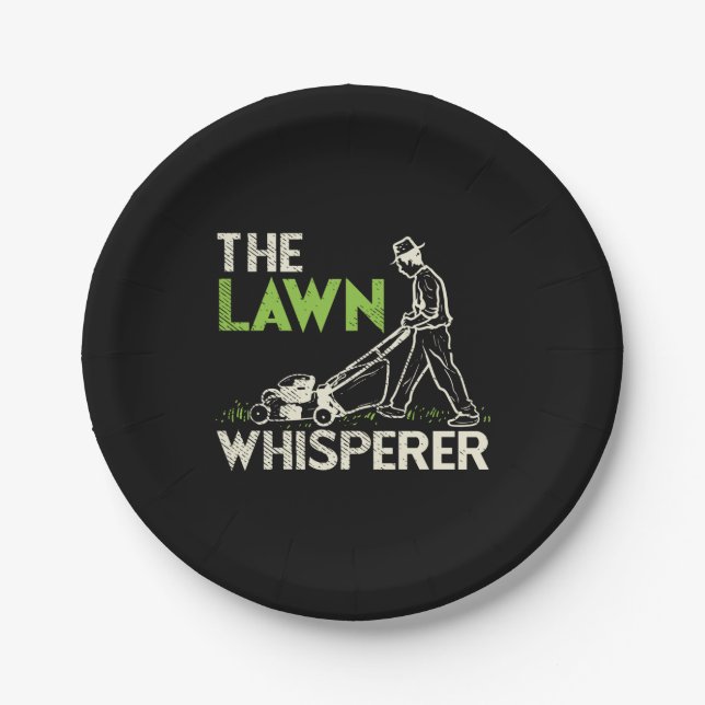 The Lawn Whisperer  Paper Plate (Front)