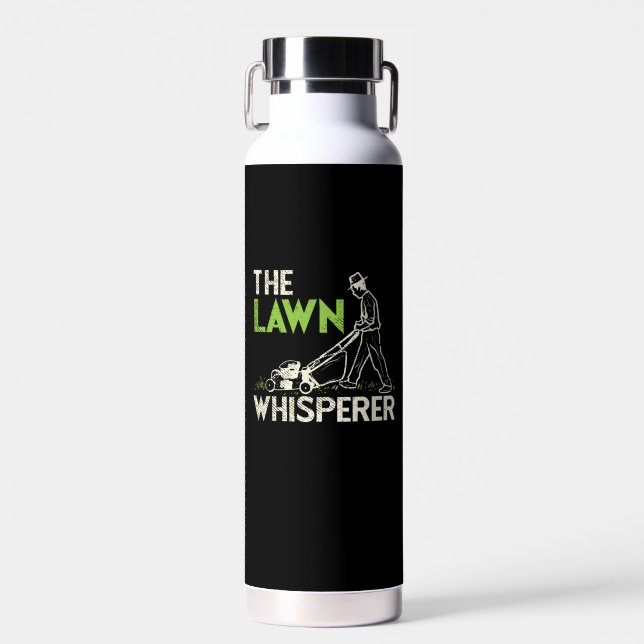 The Lawn Whisperer  Water Bottle (Front)