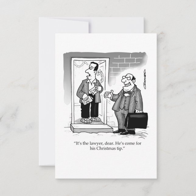 The lawyer comes for his Christmas tip (Front)