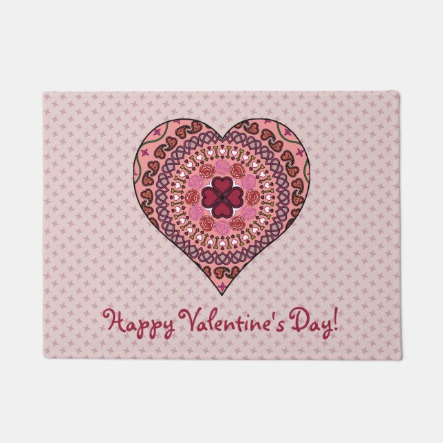 The Layers of the Heart Doormat (Front)