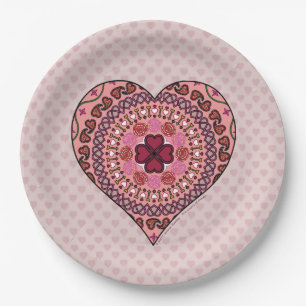 The Layers of the Heart Paper Plate
