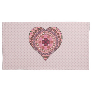 The Layers of the Heart Pillowcase