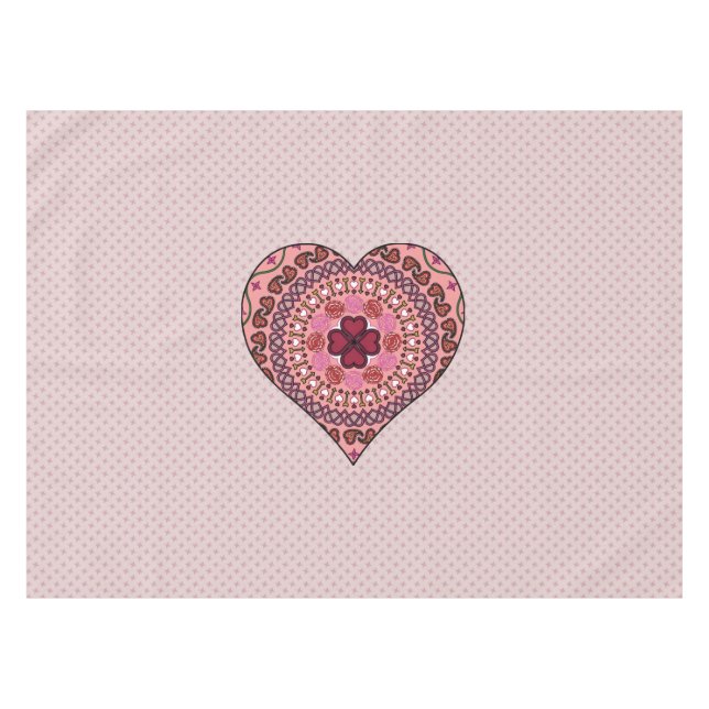 The Layers of the Heart Tablecloth (Front (Horizontal))