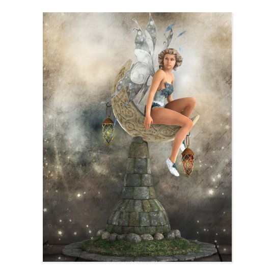 The Lazy Moon Fairy Postcard