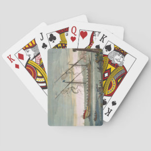 The lead galley under way by oar, from 'Le Naptune Playing Cards