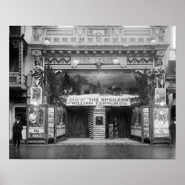 The Leader Theatre, 1921. Vintage Photo Poster (Front)