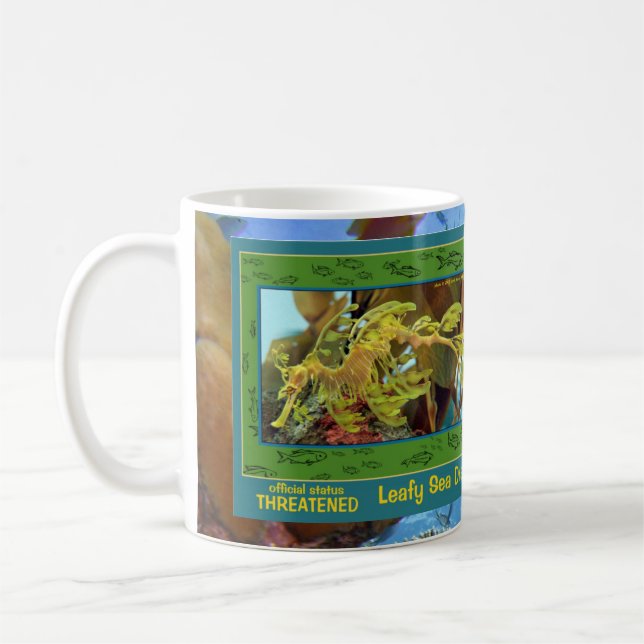 The Leafy Sea Dragon is endangered Coffee Mug (Left)