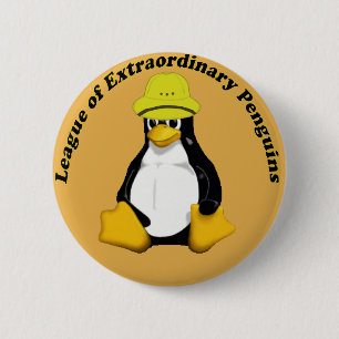 The League of Extraordinary Penguins 6 Cm Round Badge