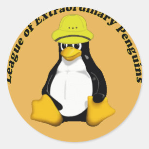 The League of Extraordinary Penguins Classic Round Sticker