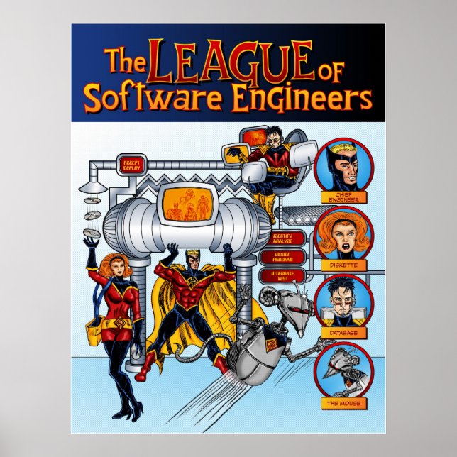 The League of Software Engineers Poster (Front)