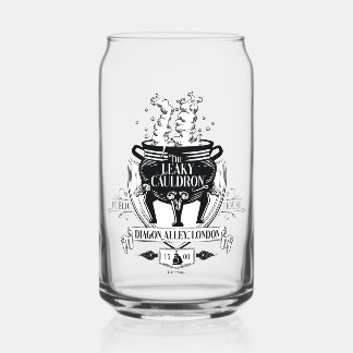 THE LEAKY CAULDRON™ Shop Graphic Can Glass