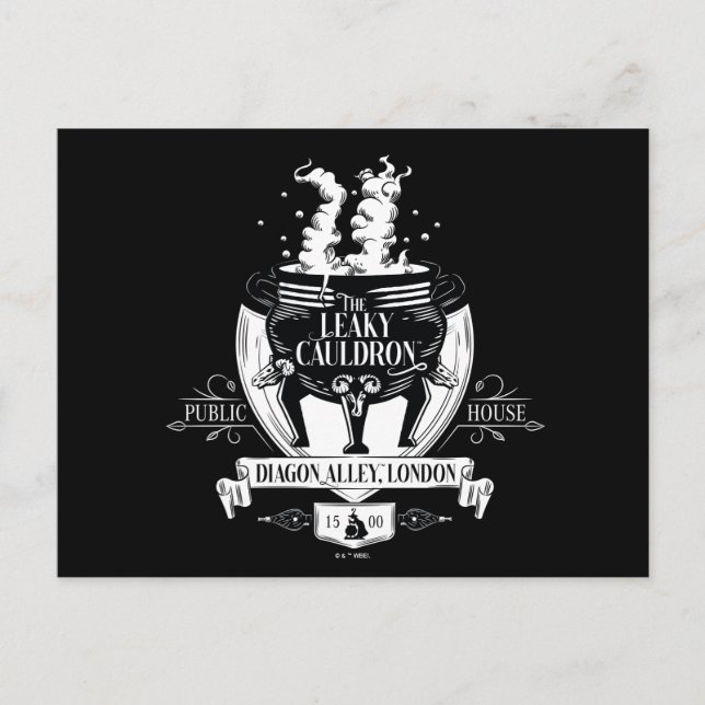 THE LEAKY CAULDRON™ Shop Graphic Postcard (Front)