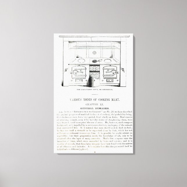 The Leamington Stove, or Kitchener Canvas Print (Front)