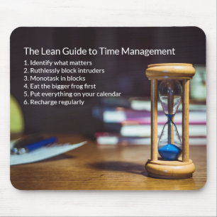 The Lean Guide to Time Management Mousepad