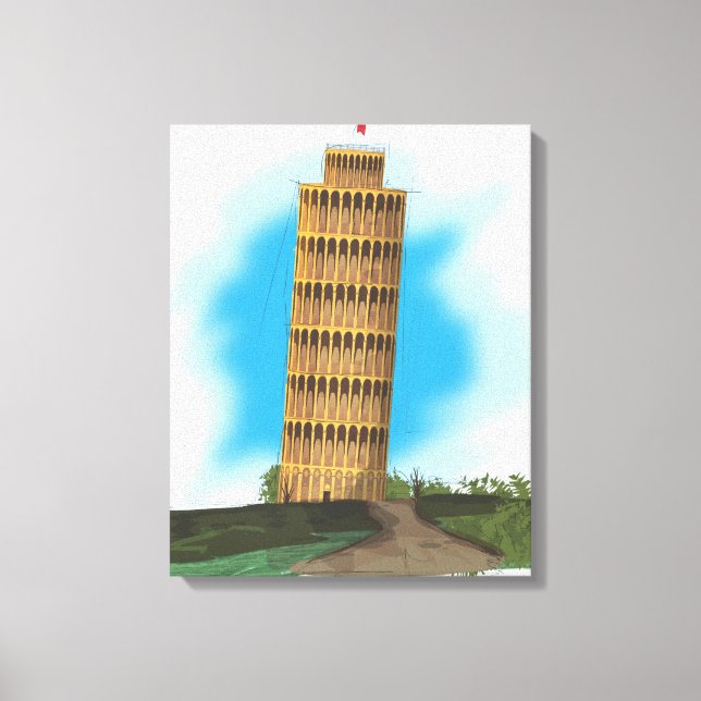 The Leaning Tower of Pisa Canvas Print (Front)