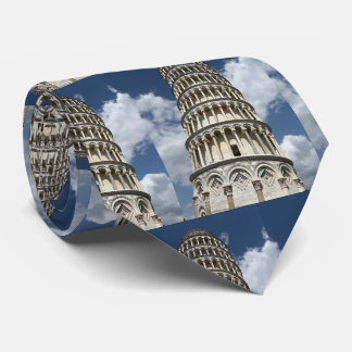 The Leaning Tower Of Pisa In Italy Landmark Italia Tie