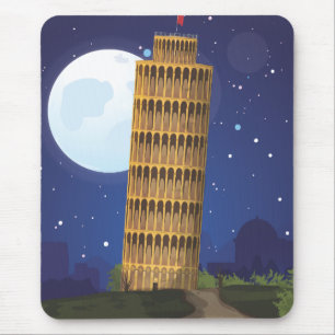 The Leaning Tower of Pisa Mouse Mat