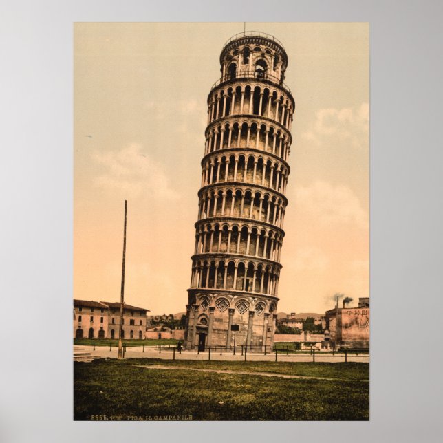 The Leaning Tower of Pisa, Tuscany, Italy Poster (Front)
