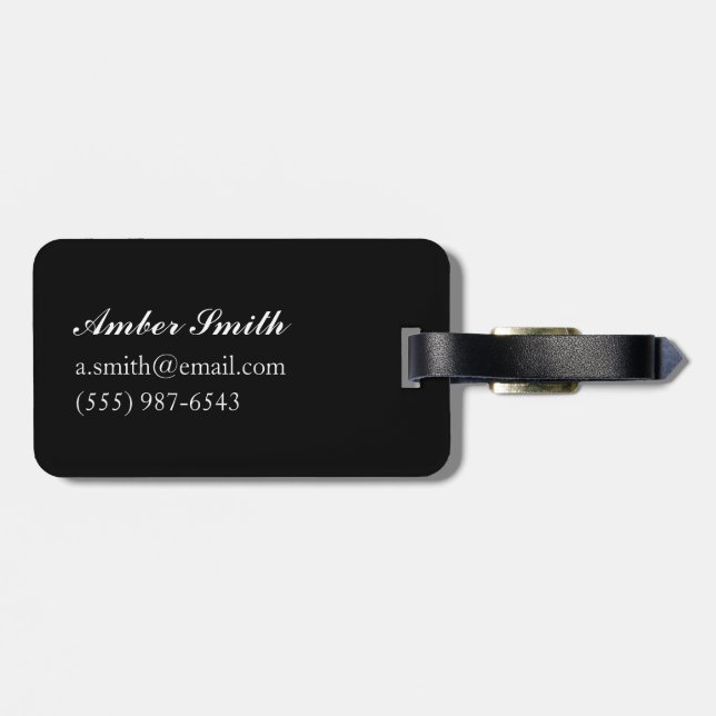 The learning curve luggage tag (Back Horizontal)