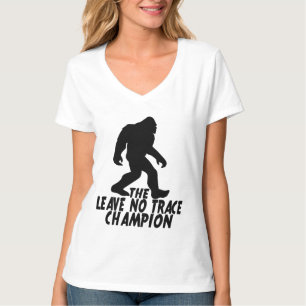 The Leave No Trace Champion Funny Bigfoot T-Shirt