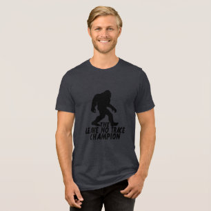 The Leave No Trace Champion Funny Bigfoot Tri-Blend Shirt