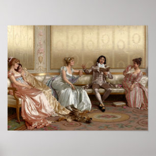 The Lecture by Vittorio Reggianini Poster