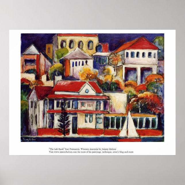 "The Left Bank" East Fremantle, Western Australia Poster (Front)