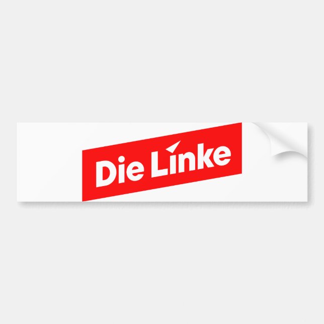The left  bumper sticker (Front)