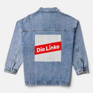 The left  denim jacket