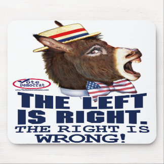 The Left Is Right Donkey Head  Mousepad