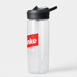 The left water bottle