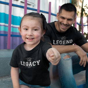 The Legacy Father's Day Girls' Black T-Shirt