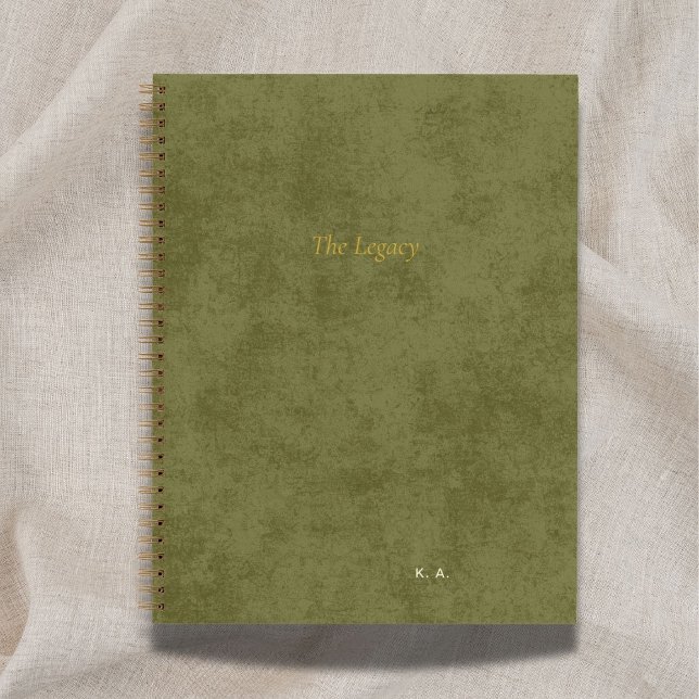 The Legacy | Personalized Author Green Notebook (Creator Uploaded)