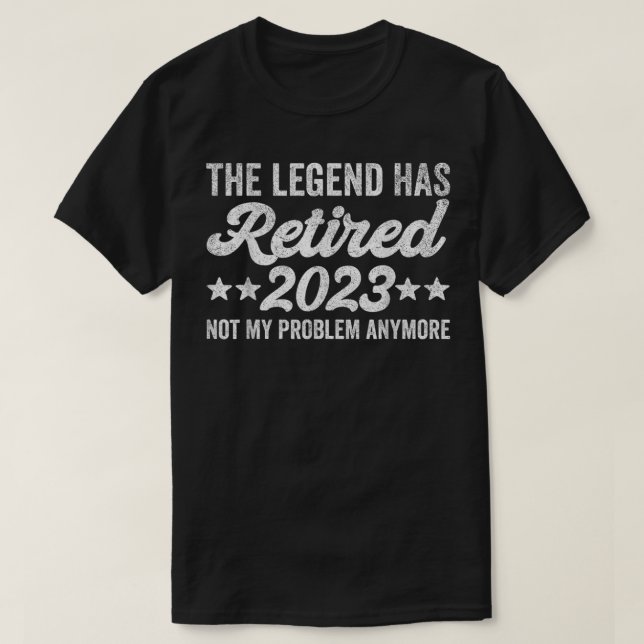The Legend Has Officially Retired 2023 Shirt, Men  T-Shirt (Design Front)