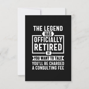 the legend Has Officially Retired Card