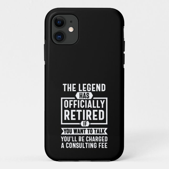 the legend Has Officially Retired Case-Mate iPhone Case (Back)