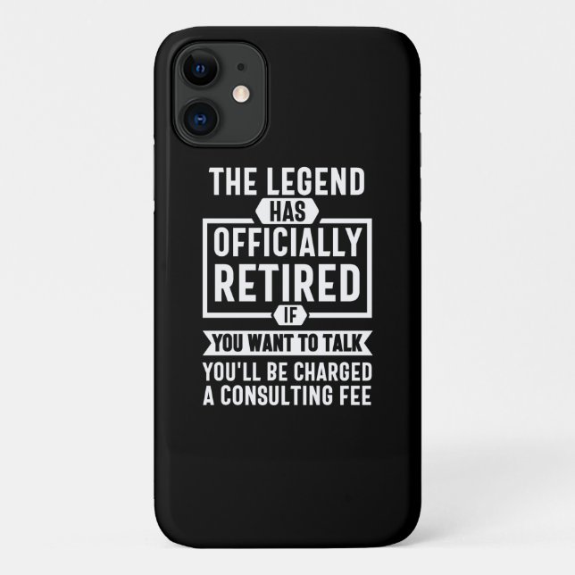 the legend Has Officially Retired Case-Mate iPhone Case (Back)
