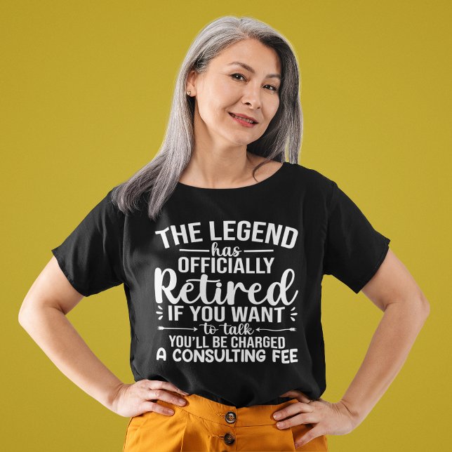The Legend Has Officially Retired Funny Retirement T-Shirt (Creator Uploaded)