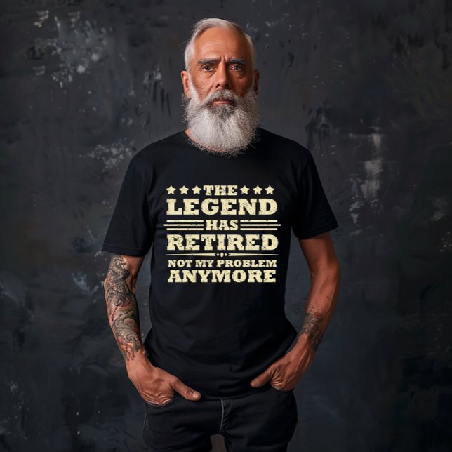 The legend has officially retired fuuny retirement T-Shirt (Creator Uploaded)
