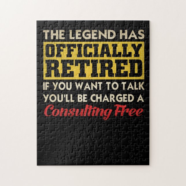 The Legend Has Officially Retired If You Want Jigsaw Puzzle (Vertical)