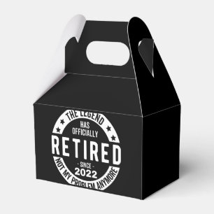 The Legend Has Officially Retired, Retired 2022 Favour Box
