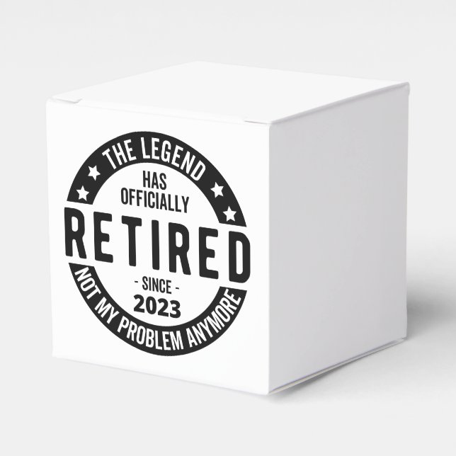 The Legend Has Officially Retired, Retired 2023 Favour Box (Front Side)