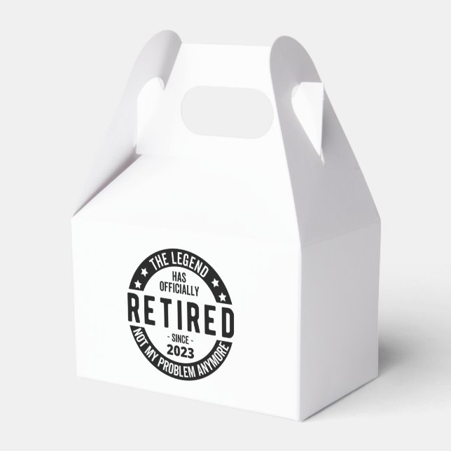The Legend Has Officially Retired, Retired 2023 Favour Box (Front Side)